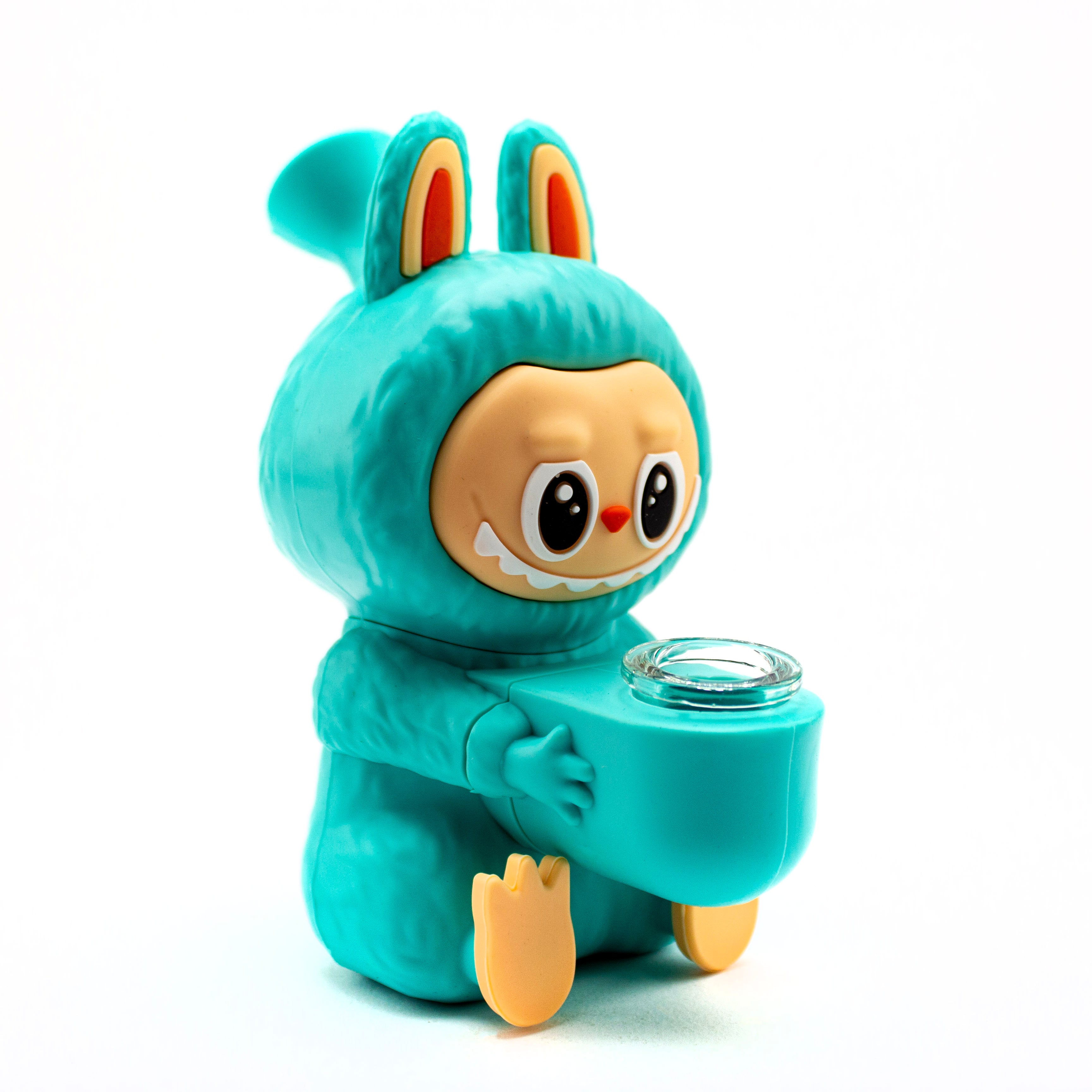 Planet Caravan Happy Labubu Silicone Bubbler - Planet Caravan